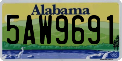 AL license plate 5AW9691