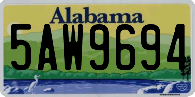 AL license plate 5AW9694