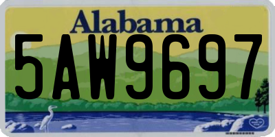 AL license plate 5AW9697