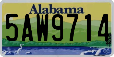 AL license plate 5AW9714