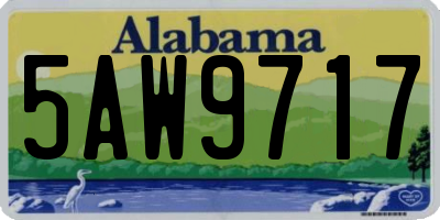 AL license plate 5AW9717