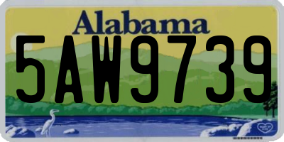 AL license plate 5AW9739