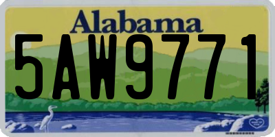 AL license plate 5AW9771