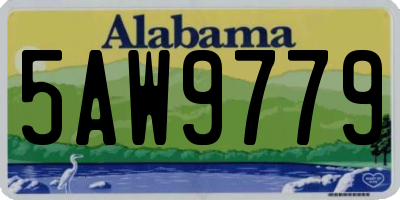 AL license plate 5AW9779