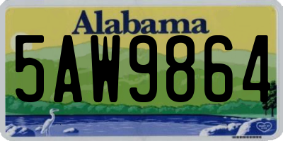 AL license plate 5AW9864