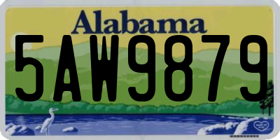 AL license plate 5AW9879