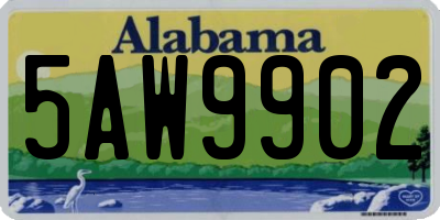 AL license plate 5AW9902