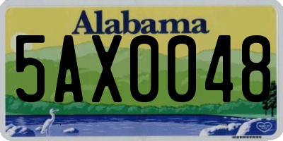 AL license plate 5AX0048