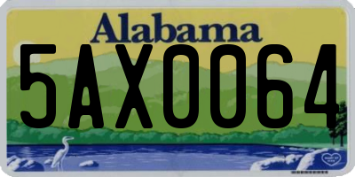 AL license plate 5AX0064