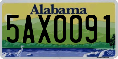 AL license plate 5AX0091