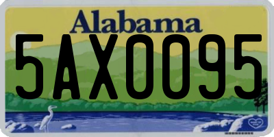 AL license plate 5AX0095