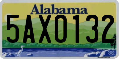 AL license plate 5AX0132