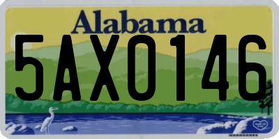 AL license plate 5AX0146