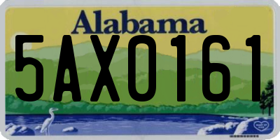 AL license plate 5AX0161