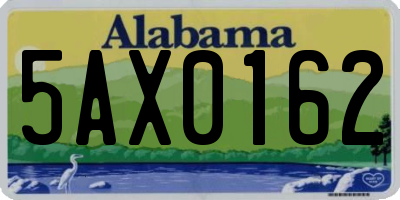 AL license plate 5AX0162