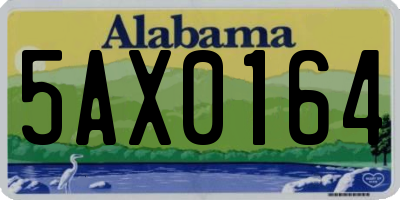 AL license plate 5AX0164