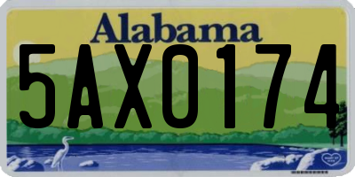 AL license plate 5AX0174