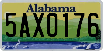 AL license plate 5AX0176