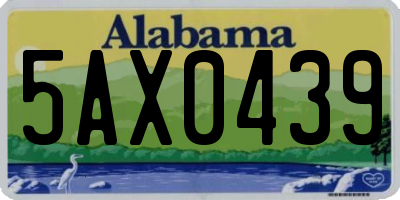 AL license plate 5AX0439