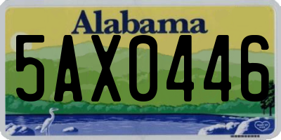 AL license plate 5AX0446