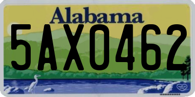 AL license plate 5AX0462