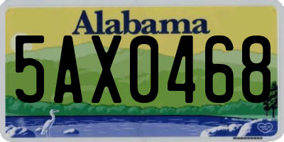 AL license plate 5AX0468
