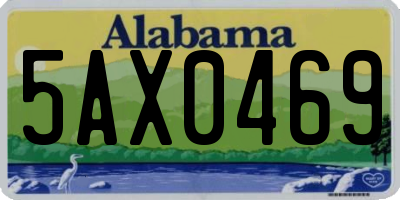 AL license plate 5AX0469