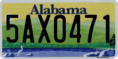AL license plate 5AX0471