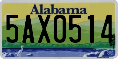 AL license plate 5AX0514
