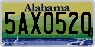 AL license plate 5AX0520
