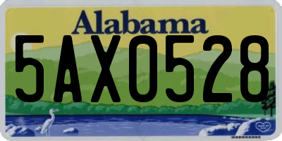 AL license plate 5AX0528