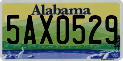 AL license plate 5AX0529
