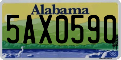 AL license plate 5AX0590