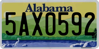 AL license plate 5AX0592