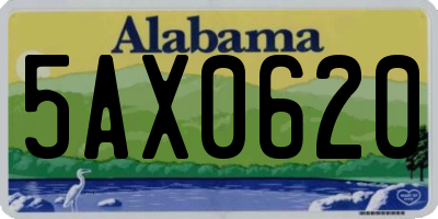 AL license plate 5AX0620