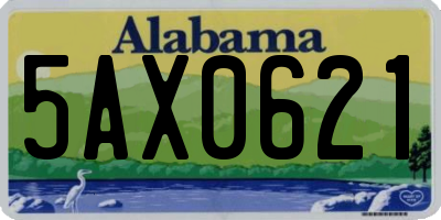 AL license plate 5AX0621