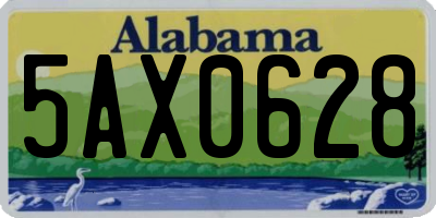 AL license plate 5AX0628
