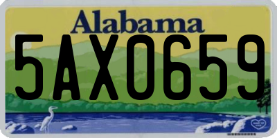 AL license plate 5AX0659