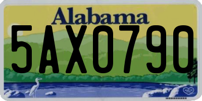 AL license plate 5AX0790