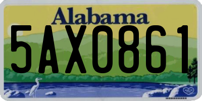 AL license plate 5AX0861