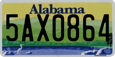 AL license plate 5AX0864