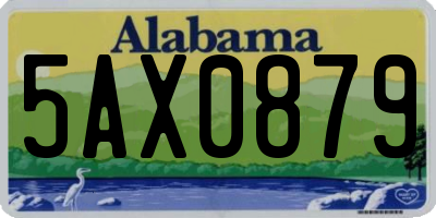 AL license plate 5AX0879