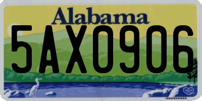 AL license plate 5AX0906