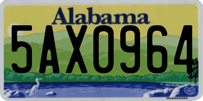 AL license plate 5AX0964