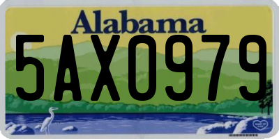 AL license plate 5AX0979