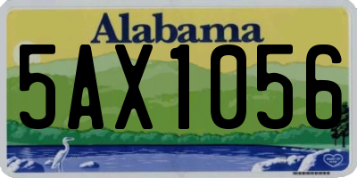 AL license plate 5AX1056
