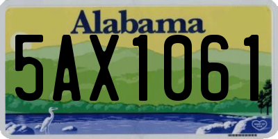 AL license plate 5AX1061