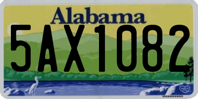 AL license plate 5AX1082