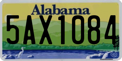 AL license plate 5AX1084
