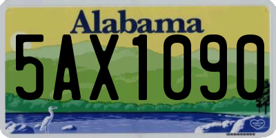 AL license plate 5AX1090